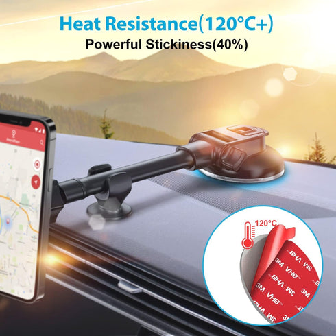 volport Very Strong Sticky Adhesive, 2.76in/70mm Dashboard Pad Mounting Disk Adhesive Replacement Kit, Double Sided Stickers for Suction Cup Dashb...