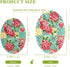 Kcldeci 3 Pack Kitchen Scrub Sponges Rose Plaid Tartan Kitchen Dish Sponge Non-Scratch Microfiber Sponge for Household Cleaning Dishes, Pots and P...