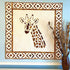 Graceful Giraffe Quilt Pattern by Patterns on the Prairie, Fusible Raw Edge Applique, Finished Size 48 x 48"...