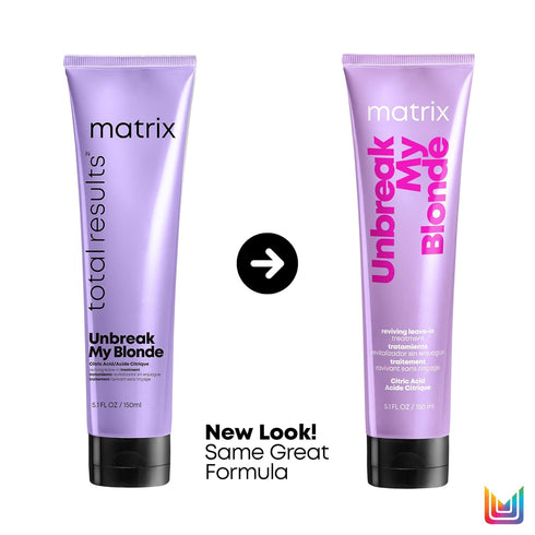 MATRIX Unbreak My Blonde Reviving Leave-In Treatment | Strengthens and Adds Softness and Shine | For Damaged, Lightened and Over Processed Hair | ...