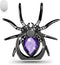 Allengel Spider Phone Ring Holder Stand, Animal Phone Ring Finger Grip Rhinestone Phone Kickstand for All Smartphone (Purple)...