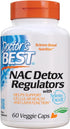 Doctor's Best NAC Detox Regulators with Seleno Excell, Non-GMO, Vegetarian, Gluten Free, Soy Free, 60 Veggie Caps...