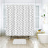 Riyidecor Chevron Shower Curtain Geometric Herringbone 72Wx96H Inch Striped Extra Long Simple Modern Classy Neutral Contemporary 12 Pack Metal Hoo...