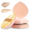 2 Pcs Large Teardrop Powder Puff for Face Powder Wet and Dry Powder Puffs Water Drop Makeup Sponge Soft Foundation Sponge Make Up Sponges for Face...