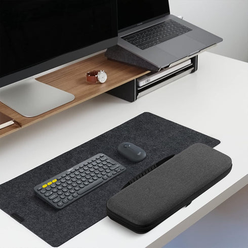 GEEKRIA Hard Case Compatible with Logitech K380s/k380 + M355/350s, Keyboard and Pebble Mouse Combo Protective Travel Bag for Small Compact Keyboar...