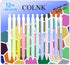 COLNK Retractable Ballpoint Pens,Medium Point 1.0mm,Black Ink,Comfortable Triangle Grip, Gift Pens Ballpoint for Note-taking,Soft Touch, Long Last...