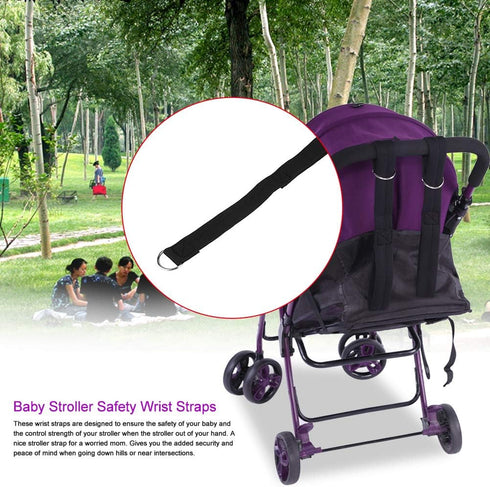 Baby Stroller Safety Wrist Strap, Anti-Lost Wrist Leash, Stroller Wheelchair Safety Wrist Strap Stroller Leash Pram Carriage Stroller Clips Cushio...