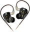 KZ DQS in Ear Monitor Headphones,Dynamic Driver Semi-Open HiFi Bass Earbuds Earphones with Detachable Cable Noise Isolating Earbuds 3.5MM Jack Plu...