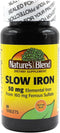 Nature's Blend Slow Iron 50 mg (160 mg) Compare to Slow Fe® 60 Tablets...