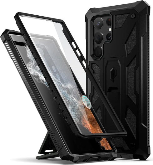 Poetic Spartan Case for Samsung Galaxy S22 Ultra 5G 6.8 inch, Built-in Screen Protector Work with Fingerprint ID, Full Body Rugged Shockproof Prot...