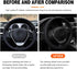 Elastic Stretch Car Steering Wheel Cover, Breathable Ice Silk Steering Wheel Protetcor, Soft Anti-Slip Cool in Summer, Auto Decoration Accessories...