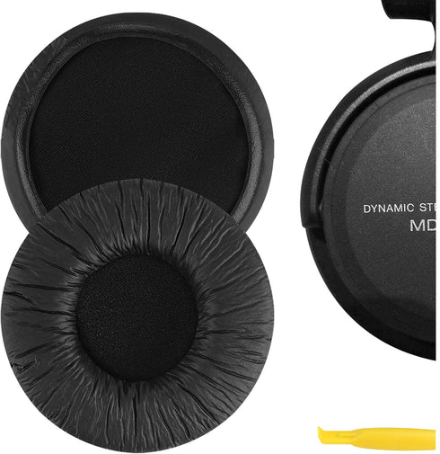 Geekria QuickFit Leatherette Replacement Ear Pads for Sony MDR-V500DJ, MDR-V500, WH-CH520 Headphones, Repair Parts (Black)...