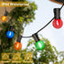 Multi Color G40 Light Bulbs LED for Outdoor String Light 1W Replacement 5W Globe Edison Bulb Shatterproof Christmas Plastic 120V E12 Screw Base RE...