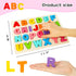 LovesTown Wooden Puzzles for Kids, Alphabet Wooden Puzzles Montessori Toddler Puzzles Preschool Educational Toys for Toddler Boys Girls Birthday...