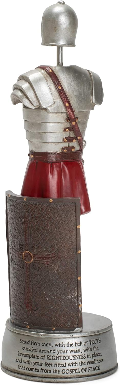 Dicksons Full Armor of God Soldier Ephesians 6 Scripture 9.5 Inch Resin Stone Tabletop Figurine...