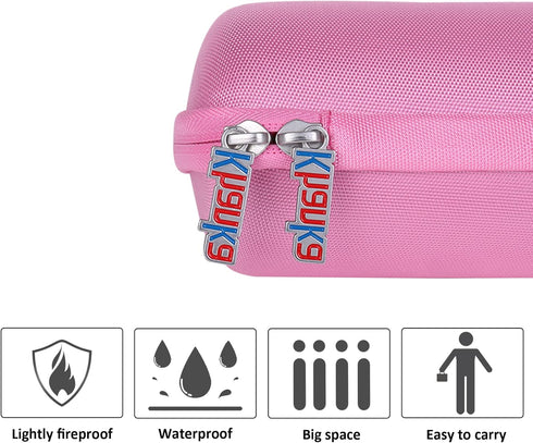 Khanka Hard Travel Case + Silicone Case Replacement for JBL Flip 6 Waterproof Portable Bluetooth Speaker (Pink)...
