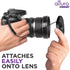 Altura Photo 5 Pcs Lens Cap Keeper, Camera Lens Cap Leash for DSRL & Mirrorless Lenses - Lens Cap Tether/Lens Holder for Canon, Nikon, Sony, Sigma...