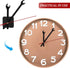 Wall Clock Mechanism Replacement: Creative Wrench Shpaed Clock Hands and Motor Kit - Clock Parts Battery Operated Kit DIY Clock Making Kit (Black)...