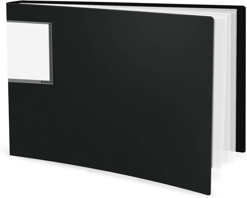 8.5 x 11 Landscape Binder with Sleeves- 40 Pocket Presentation Book Displays 80 Page 8.5" x 11" Letter Size Papers, Horizontal Sheet Protector Por...