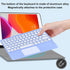 Wireless Keyboard with Touchpad,Ultra-Slim Portable Rechargeable Bluetooth Keyboard,Ipad Keyboard with Trackpad for OS Android Windows Devices(Pur...