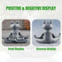 Zen yoga frog meditation frog miniature statue slimming frog fitness frog garden statue frog decoration for lawn & garden decoration (premium gray...