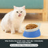 Bulldog Bowl Anti-Slip Dog Cat Dish Detachable Rubber Dog Bowl Pet Sterile Tilted Pet Feeder Slope Base (Blue, 2 Cup (Small/Medium Dog))...