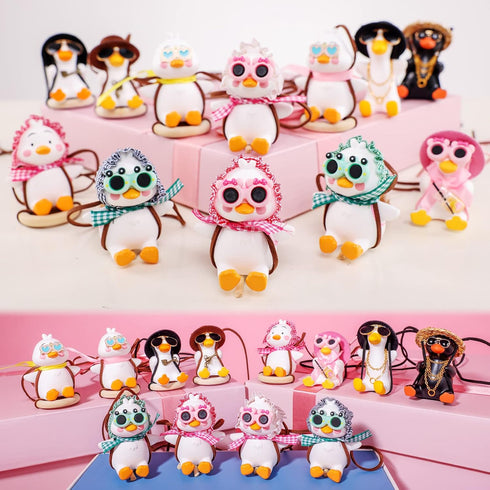 Swing Duck Hanging for Car Rearview Mirror Cute Car Pendant for Vehicle Mirror Decor Adorable Home Suspension Deco Gift...