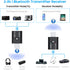 USB Bluetooth Adapter,Bluetooth 5.0 Transmitter Receiver 2 in 1 Wireless Bluetooth Converter Built-in 2 3.5mm Audio Bluetooth for TV, Home Stereo,...