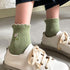 Women's Ruffle Frilly Rib Knit Crew Socks Floral Embroidery Scalloped Pointelle Casual Ankle Socks 5 Pairs...