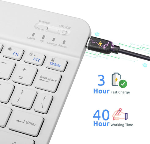 Keyboard for Samsung Tablet,Universal Slim Portable Bluetooth Keyboard for Android,Compatible with Samsung Galaxy Tab Tablets and More Bluetooth E...