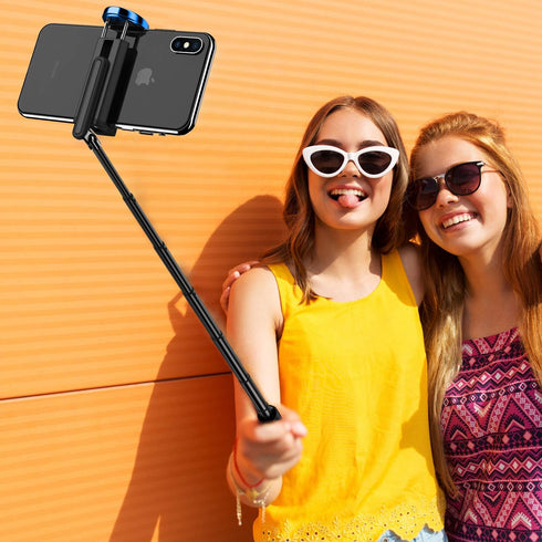 ATUMTEK Selfie Stick Tripod, Extendable 3 in 1 Aluminum Bluetooth Selfie Stick with Wireless Remote and Tripod Stand for iPhone 15/14/13/12/11/11 ...