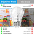 LED Refrigerator Light Bulb 40 Watt Equivalent, 120V Fridge Appliance Light Bulb 4W Daylight White 5000K, Waterproof A15 Fridge Light Bulbs 450LM,...