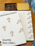 Cross Paper Clips Bookmarks Bible, 60 Pack Bible Paper Clips, (Rose Gold Color) Journaling Paper Clips, Bible Study Supplies, Christian Journaling...