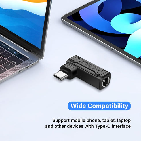 SinLoon PD 140W DC5521 to Type C Power Charging Adapter DC 5.5mm x 2.1mm Female Input to USB C Male Connector with PD Automatic Identification Chi...