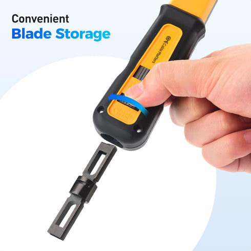 Cable Matters Punch Down Tool with 110 & 66 Blade, RJ45 Ethernet Punch Tool, Keystone Punchdown Tool for Cat 8, Cat 7, Cat 6A, Cat 6, Cat 5e, Cat ...