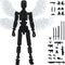 (Assembly Completed) T13 Action Figure Set, Titan 13 Robot Action Figure 3D Printed Robot Multi-Jointed Movable, Dummy 13 Action Figure Articulate...