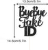 Bye Bye Fake Id Cake Topper for 21 Finally, Legal AF,Cheers to 18 19 21 Years Birthday Party Decorations (Black)...