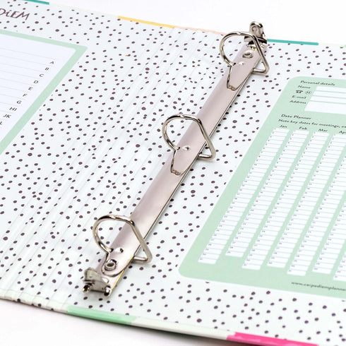 Pukka Pad, Carpe Diem Preloaded Rollbound Ringbinder – 12.4 x 10.8in – Includes Index, Personal Details, and Planner Pages – Comes Preloaded with ...