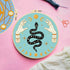 FREEBLOSS 4 Set Tarot Style Embroidery Kit for Beginners Cross Stitch Kit with Instructions Full Kit of Embroidery Cloth Embroidery Hoops 12 Color...