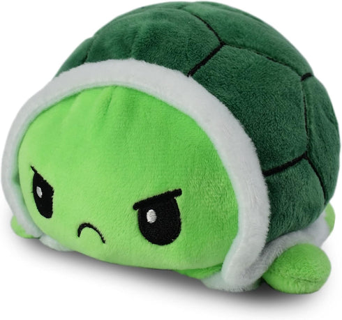 TeeTurtle - The Original Reversible Turtle Plushie - Green - Cute Sensory Fidget Stuffed Animals That Show Your Mood 4 inch...