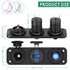 12V USB Outlet Panel 3 in 1, Dual Quick Charge 3.0 and PD3.0 USB C Car Charger Socket with LED Voltmeter, 300W Cigarette Lighter Socket and Toggle...