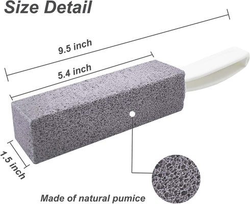 Pumice Stone for Toilet Bowl Cleaning with Handle Household Cleaning 6 Pack...