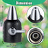 Feekoon Jet Nozzle with Shut Off, 3/4" GHT Sweeper Garden Hose End Zinc Nozzle with Shut Off Valve, Water Hose Sprayer Jet Nozzle for Garden Water...