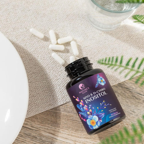 Myo-Inositol & D-Chiro Inositol Blend | Hormone Support for Women | Premium 40:1 Ratio, Ovarian Health Support | Myo Inositol Vitamin B8 | Inosito...
