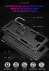 Androgate Cellular Phone Case for Samsung Galaxy A42 5G, Heavy Duty Protection with Metal Ring Holder Kickstand, Black...