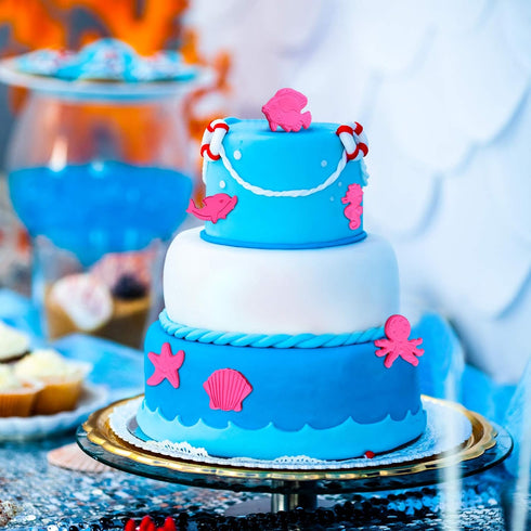 Patelai 12 Pieces Ocean Fish Cookie Cutters with Plunger Stamps Set 3D Under The Sea Creature Animal Cookie Cutter Pastry Fondant Pie Crust Baking...