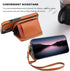 Bocasal RFID Blocking Wallet Case for iPhone 14 iPhone 13, Adjustable Crossbody Zipper Purse Case Card Holder with Kickstand Detachable Wrist Stra...