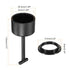 MECCANIXITY E26/E27 Socket Ring Removal Tool T Type with Lamp Shade Socket Rings for Medium Base, Light Replacing Accessories, Black Pack of 5...