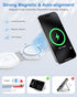 3 in 1 Charging Station for Apple MagSafe Charger, Foldable Magnetic Wireless Travel Charger Multiple Devices for iPhone 15 14 13 12 Pro Max Plus ...