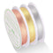 3 Pack Jewelry Wire Craft Wire 22 Gauge Tarnish Resistant Jewelry Beading Wire Copper Beading Wire for Jewelry Making Supplies and Crafting, 0.6mm...
